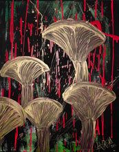 Load image into Gallery viewer, Chanterelle Mushroom one of a Kind Painting,  Acrylic on Canvas
